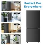 HAILANG+more 4.0 Cu.Ft Mini Fridge with Freezer, Bottom Freezer, Small Refrigerator with Freezer, Compact Refrigerator with 2 Door,for Bedroom,Office,Kitchen,Apartment,Dorm(Black)