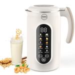 BHG 45oz Nut Milk Maker, Automatic Soy Milk Maker Machine with 14-Blade Grinder, 11 Functions & LED Touch Screen, Plant-Based Milk Machine for Almond,Oat & Soy, 18H Timer, Keep Warm & Self-Cleaning