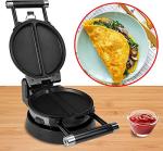 Health and Home 3-in-1 Waffle, Omelet, Egg Waffle Maker, 3 Removable Nonstick Baking Plates, Upgraded 360 Rotating Belgian Maker