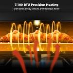 CAMPLUX Classic RV Propane Range 17 Inches, Propane Range Oven with 3 Burners Cooktop for RV, RV Propane Stove Oven Combo 28,100 BTU/Hr, Stainless Steel RGS17MSF