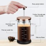 YMMIND French Press Coffee Maker 34 Ounce Espresso Tea Coffee Maker with 4 Filters System, Stainless Steel Plunger and Heat Resistant Borosilicate Glass BPA-Free Brewed Tea Pot Coffee Plunger
