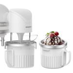 TWO BOWLS Ice Cream Maker Attachment for All KitchenAid Stand Mixer, Makes Homemade Ice Cream, Gelato, Sorbet,Frozen Yogurt