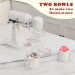 TWO BOWLS Ice Cream Maker Attachment for All KitchenAid Stand Mixer, Makes Homemade Ice Cream, Gelato, Sorbet,Frozen Yogurt
