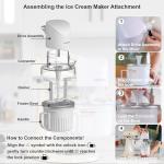 TWO BOWLS Ice Cream Maker Attachment for All KitchenAid Stand Mixer, Makes Homemade Ice Cream, Gelato, Sorbet,Frozen Yogurt