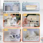 TWO BOWLS Ice Cream Maker Attachment for All KitchenAid Stand Mixer, Makes Homemade Ice Cream, Gelato, Sorbet,Frozen Yogurt