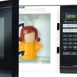 Angry Mama Microwave Cleaner Easily Crud in Minutes .Steam Cleans and Disinfects with Vinegar and Water for Kitchen Christmas Gifts (1pcs-Yellow)