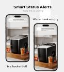 Silonn Smart Countertop Ice Maker - Compact With App Control, 9 Cubes in 6 Mins, 26 lbs per Day, 2 Cube Sizes, Portable Self-Cleaning for Kitchen/Office