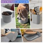 YXPOLYER PLA Filament Food Grade 1.75mm 1kg for 3D Printing, PLA+ 3D Printer Filament with Transparent AMS-Compatible Filament Spool, Cool Gray