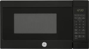 GE Countertop Microwave Oven, Compact 0.7 Cubic Ft., 700-watt Capacity, 6 Auto Cooking Settings, Child-Lock Technology, Kitchen Essentials for the Countertop, Dorm Room or Apartment, Black