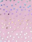 iscream Big Girls' Silky Soft Plush Spa Wrap - Rainbow Foil Stars, X-Small/Small (4-8)