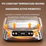 Yogurt Maker Machine, Adjustable Time & Temp Control (1-99 Hour Adjustable), 1600ML Yogurt Maker Machine for Homemade Yogurt, Versatile and Efficient Yogurt Maker for Healthy Living