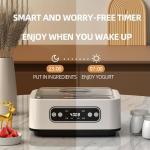 Yogurt Maker Machine, Adjustable Time & Temp Control (1-99 Hour Adjustable), 1600ML Yogurt Maker Machine for Homemade Yogurt, Versatile and Efficient Yogurt Maker for Healthy Living
