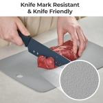 Firgi TPU Silicone Cutting Board Set of 3, BPA-Free Non-Slip Flexible Cutting Mats for Kitchen, Food Grade Silicone Chopping Boards - Dishwasher Safe Kitchen Essentials - 12.2"