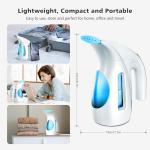 HiLIFE Steamer for Clothes, Portable Handheld Design, 240ml Big Capacity, 700W, Strong Penetrating Steam, Removes Wrinkle, for Home, Office(ONLY FOR 120V) (Blue)