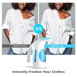 HiLIFE Steamer for Clothes, Portable Handheld Design, 240ml Big Capacity, 700W, Strong Penetrating Steam, Removes Wrinkle, for Home, Office(ONLY FOR 120V) (Blue)