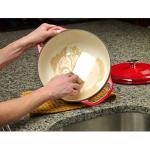 Mercer Culinary Enameled Cast Iron Round Dutch Oven, 6 qt., Red