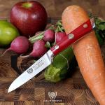 Dalstrong Paring Knife - 3.5 inch - Gladiator Series - Forged High-Carbon German Steel - Crimson Red ABS Handle Kitchen Knife - Sheath Included - Razor Sharp Cooking Chef Knife - NSF Certified