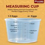 truTRTL Electric Egg Cooker | Boils upto 7 eggs | Poacher | Omelet maker | Vegetable steamer, dumpling & More | Royal Black