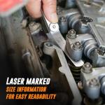 Mutt Tools 2pc Feeler Gauge Set - Premium Straight & Angled Feeler Gauges for Valves - Inch and Metric Measurement - Gap Tool for Automotive