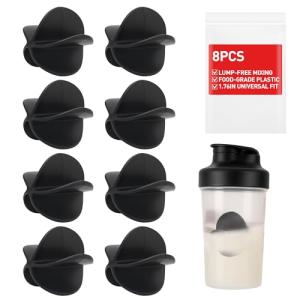 Hydro2Go Plastic Blending Mixing Ball Bottle Balls for Sports Drink Protein Shaker Cup Bottle Mixers Better Than Wire Whisk (8 pc)