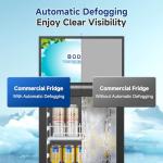 BODEGACOOLER Beverage Refrigerator and Cooler, 6.34 Cu. Ft Commercial Refrigerators for Drink, Beer, Tall Commercial Cooler for Beer, Soda, Single Door Display fridge