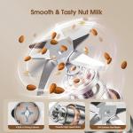 MAGETANG 7 in 1 Nut Milk Maker Machine 28oz Automatic Milk Maker for Homemade Coconut, Oat, Soy, Plant-Based Milk, Juice with 18H Delay Start/6H Keep Warm/Self Cleaning (Cream)
