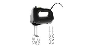 Braun Multimix 2 Hand Mixer Black - beaters, dough hooks, accessory bag