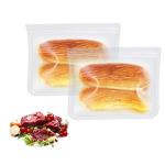 RLAVBL 10 Pack Quart Freezer Bags, Reusable Food Storage Bags for Vegetable, Liquid, Snack, Meat, Sandwich, 8.46x7.28 Inch