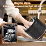 BRIOBITE 1.1 Quart Ice Cream Maker – Electric Ice Cream Machine for Gelato, Milkshakes & Sorbet,Perfect for 2-3 Servings, Easy to Use & Clean,Black