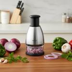 HIMAAT Manual Vegetable Dicer - Efficient Stainless Steel Hand Chopper for Onions, Garlic, Tomatoes, Nuts, Herbs, Salad. Perfect Kitchen Gadget for Fast, Easy Food Prep. Dishwasher Safe.