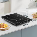 DETOLACHEF Portable Induction Cooktop, Hot Plate Electric Induction Cooker with Sensor Touch, 1800 Watts, 10 Temp from 140°F to 460°F, Countertop Burner with Timer Child Lock
