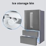 Techomey French Door Refrigerator, Full Size Refrigerator with Ice Maker, 4-Door Freestanding Upright Freezer and Fridge, 22.5 Cu.Ft 36", Family, Fingerprint Resistant Stainless Steel