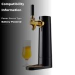 GREEN HOUSE: Draft Pour Beer Dispenser & Ultra Fine Foam Maker - Mini Kegerator for Home. Draft Pour and Ultra Fine Foam covering top makes your regular beer taste delicious and keep longer.