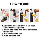 GREEN HOUSE: Draft Pour Beer Dispenser & Ultra Fine Foam Maker - Mini Kegerator for Home. Draft Pour and Ultra Fine Foam covering top makes your regular beer taste delicious and keep longer.