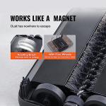 VEVOR Carpet Sweeper Manual, Floor Sweeper with 300 ml Dustbin Capacity Easy to Empty, for Home Office Carpets Pet Hair Dust, Black