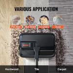 VEVOR Carpet Sweeper Manual, Floor Sweeper with 300 ml Dustbin Capacity Easy to Empty, for Home Office Carpets Pet Hair Dust, Black