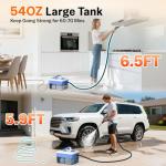 2500W Handheld Steam Cleaner with 16pcs Accessories & 1.6L Tank, Fast Heating & High Temperature Portable Steam Cleaner for Car, Kitchen, Home, Steamer for Cleaning Windows, Grout, Upholstery and More