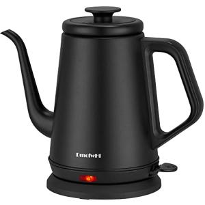 DmofwHi Gooseneck Electric Kettle(1.0L),1000W Electric Tea Kettle of 304 Stainless Steel,Auto Shut off,Water Kettle for Coffee and Tea -Matte Black