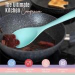 NEXTOP Silicone Spatula Set of 4 – Multipurpose Seamless Silicone Spoon Spatula for Mixing and Cooking – MultiColour Heat Resistant Flexible Kitchen Utensils for Blending, Stirring, and Baking