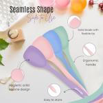 NEXTOP Silicone Spatula Set of 4 – Multipurpose Seamless Silicone Spoon Spatula for Mixing and Cooking – MultiColour Heat Resistant Flexible Kitchen Utensils for Blending, Stirring, and Baking