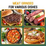 Valley Sportsman #8 Meat Grinder, Sausage Stuffer, Stainless Steel Electric Meat grinder Heavy Duty, 0.4 HP 300W, Sausage Maker & Cleaning Brushes for Home & Commercial Use