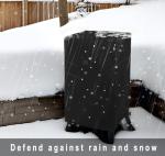 NetttyPro Electric Smoker Cover for Outside Masterbuilt Smoker 30 inch, Outdoor Waterproof Heavy Duty Square Vertical Small Grill Cover, 19" W x 18" D x 33" H, Black