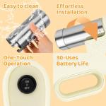 Aroeally 5 In 1 Automatic Electric Pasta Maker - Handheld Pasta Maker Machine for Homemade Pasta, DIY Appam, Idiyappam, Cordless Noodle Maker with Ergonomic Grip for Home, Breakfast Store, Restaurant