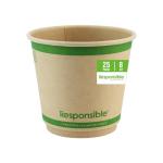 Responsible Products 8 oz Double Wall Insulated Paper Coffee Cups (25 Count) – Smooth Wall Insulated To Go Coffee Cups - Natural Brown, Compostable, Eco-Friendly, Disposable Hot Beverage Cups