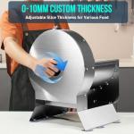 Electric Vegetable Slicer, 40W with Adjustable Thickness, Removable Blade for Easy Cleaning, Compact & Safe Stainless Steel Design