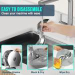 Electric Vegetable Slicer, 40W with Adjustable Thickness, Removable Blade for Easy Cleaning, Compact & Safe Stainless Steel Design