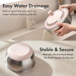 EDELHAUS Salad Spinner Stainless Steel 5.3Qt | Lettuce Spinner BPA-Free with Stop Button, Drain Spout & Crank Handle | Fruit Cleaner | Vegetable Washer Salad Cleaner, Non-Slip Base Dishwasher Safe