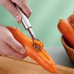 4 Pcs Coconut Meat Removal Scraper Tools, Stainless Steel Coco Nut Kinfe, Copra Cocoanut Pulp Shredder, Fish Skin Scaler for Kitchen, Grater, Peeler and Slicer, Coconut Grater, Silver