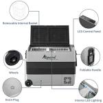 Alpicool T60 Dual Temperature Control 12 Volt Refrigerator 63 Quart Portable Car Fridge Freezer (-4°F~68°F) for Truck, RV, Boat, Camping and Travel