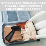 Travel Garment Steamer, Handheld Steamer for Clothes, Fast Heat-Up in 30 Seconds, 1000W Portable Steamer with 120ml Water Tank, Removes Wrinkles from Clothes, Garments, and Fabrics